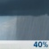 Sunday: A 40 percent chance of showers.  Mostly cloudy, with a high near 54. North northeast wind 10 to 15 mph, with gusts as high as 20 mph. 