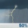Sunday: A 50 percent chance of showers and thunderstorms.  Mostly cloudy, with a high near 82.